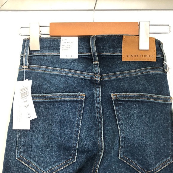 Denim forum NWT the nico mid rise skinny crop Jean - Picture 2 of 8